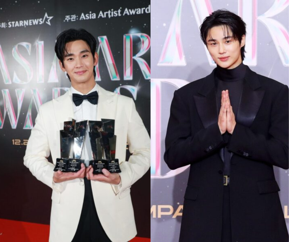 Kim Soo Hyun ‘Ignoring’ Byeon Woo Seok at 2024 AAA Goes Viral For All the Wrong Reasons