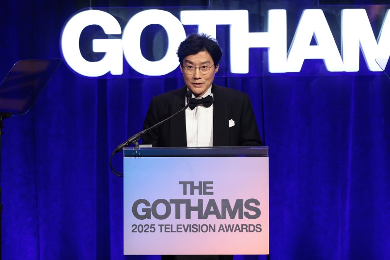 Hwang Dong-hyuk at the 2025 TV Gotham Awards