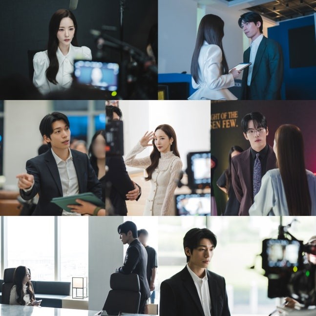 Park Min-young and Wi Ha-joon.