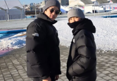 Kim Kang Woo with his younger son